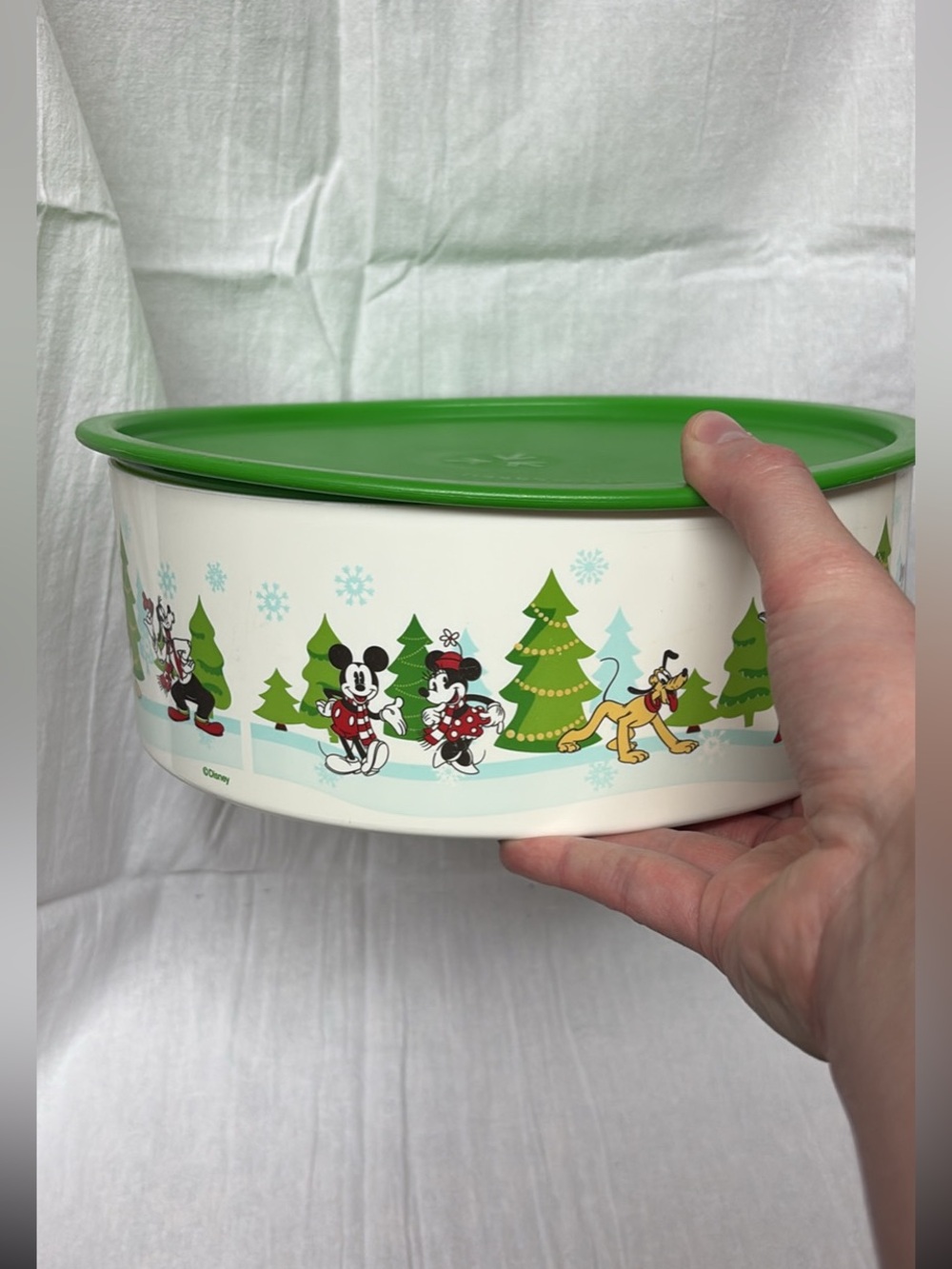 Tupperware Disney Christmas Cookie Canister